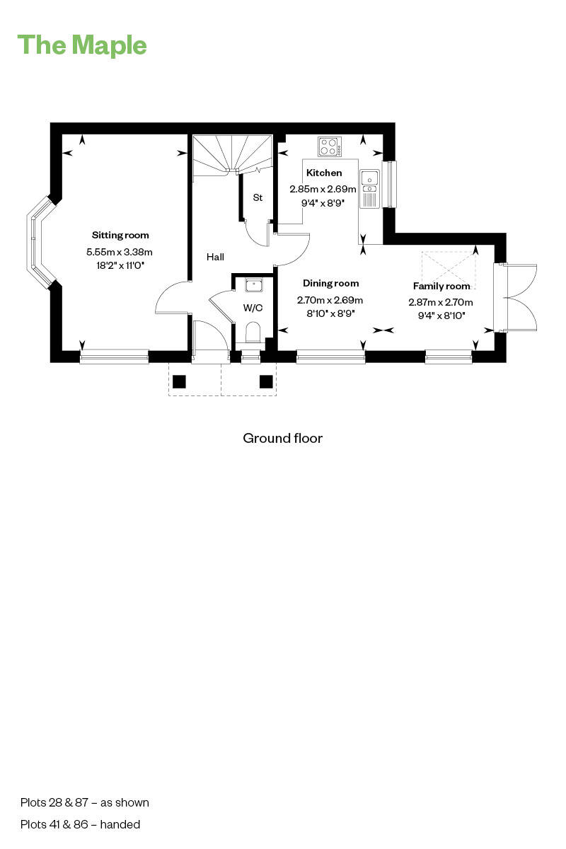 Floorplan of house for sale at Worting Park. New homes for sale in Basingstoke