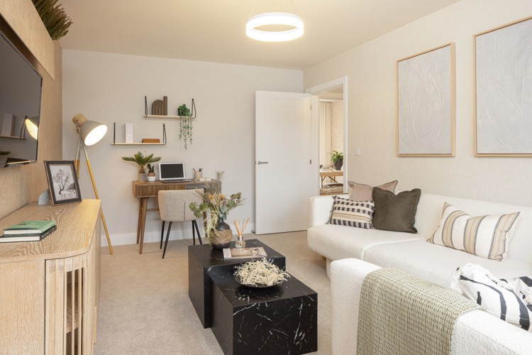 Blackthorn house type sitting room, 3 bedroom house for sale in Bicester