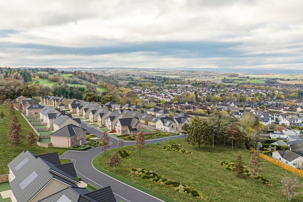 Site Plan Preston Glade, Linlithgow Cala Homes