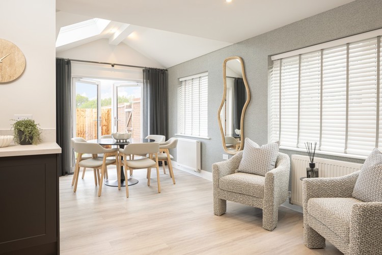 Kitchen / Dining / Family room of house for sale at Worting Park. New homes for sale in Basingstoke