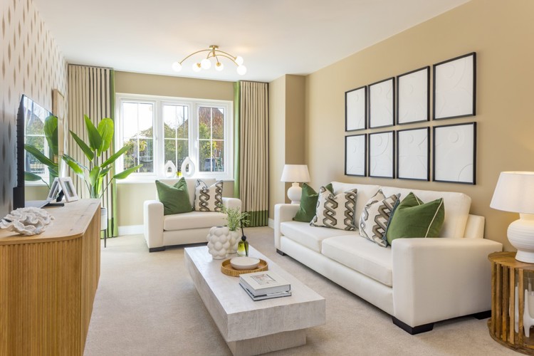 Living room in 3 bed houses for sale newbury