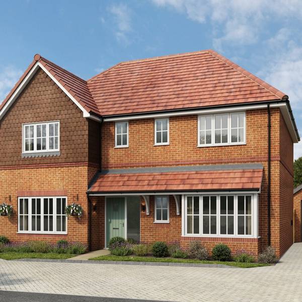 CGI of 4 bed houses for sale in Finchampstead