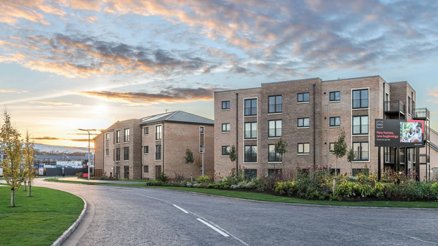 Rosebery Wynd - street scene - apartments and houses for sale