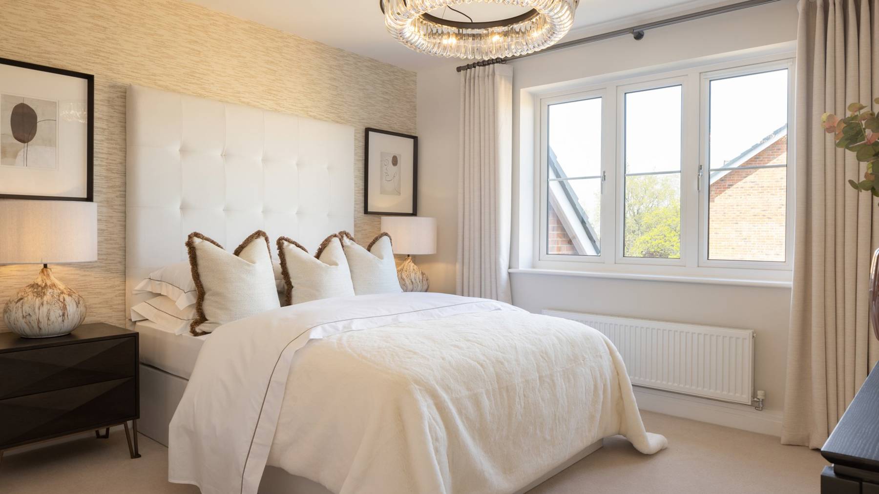 Bedroom of house for sale at Worting Park. New homes for sale in Basingstoke