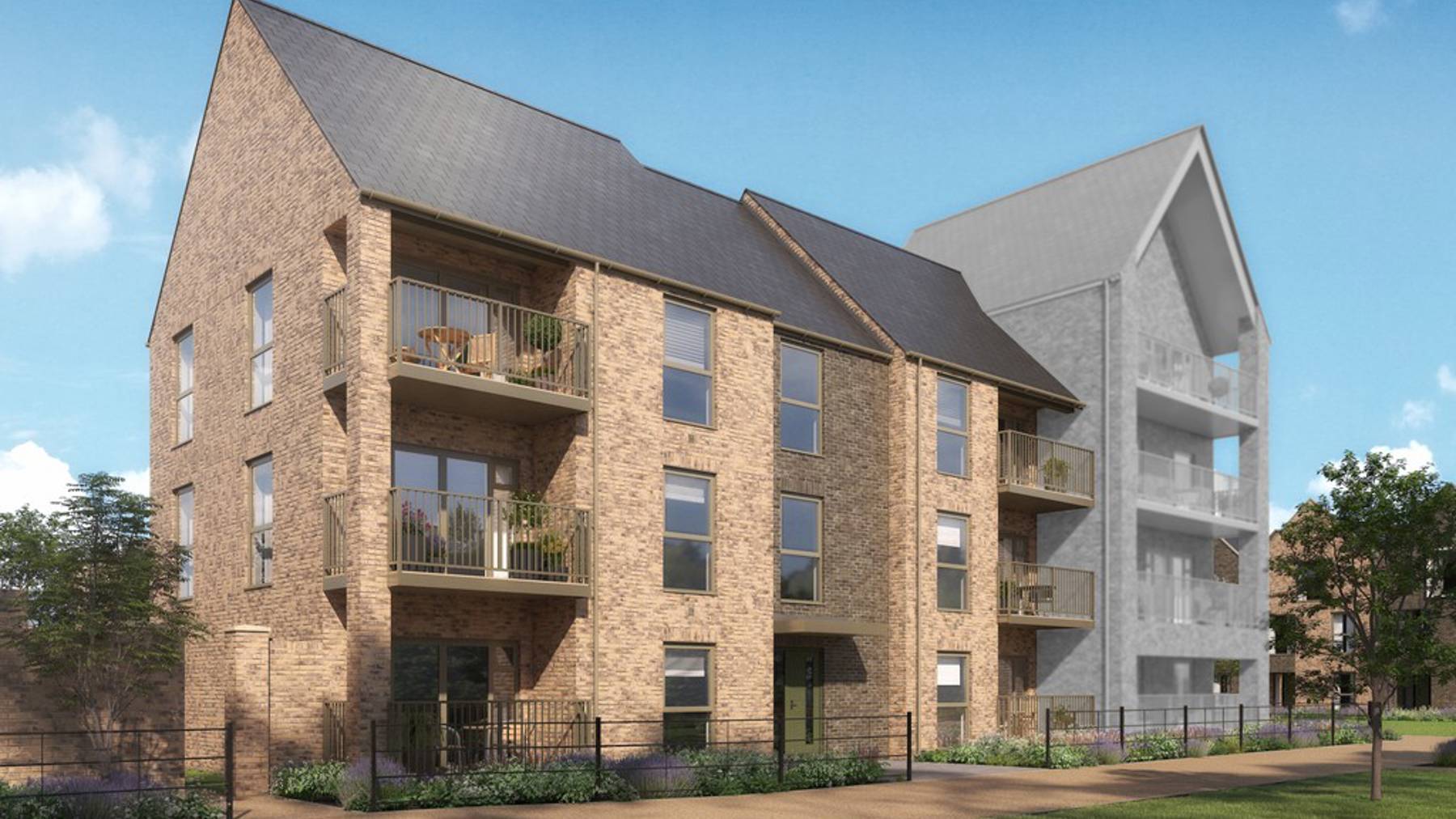 Discount Market Apartments Plots 40-53 CGI