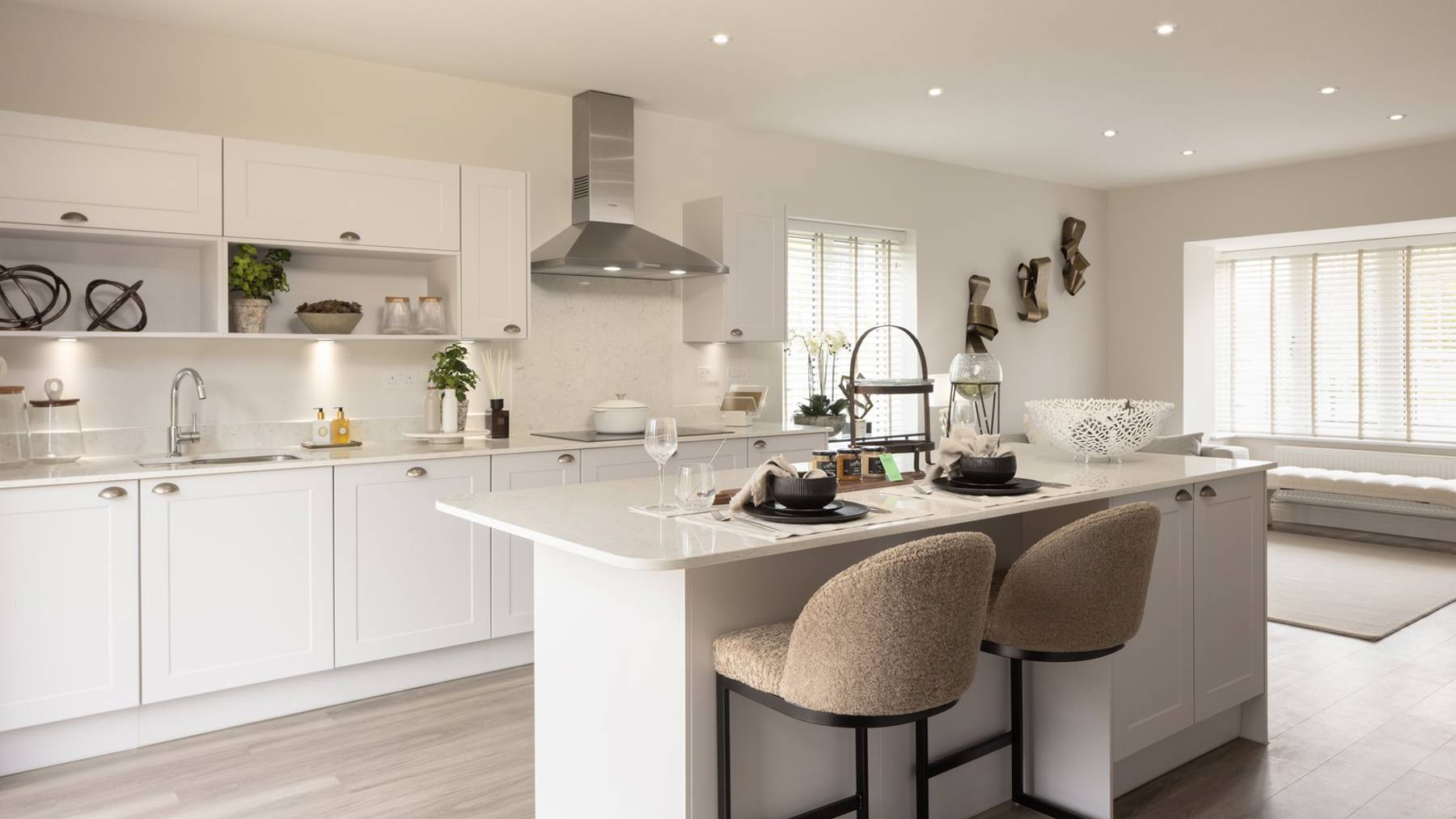 Kitchen of house for sale at Worting Park. New homes for sale in Basingstoke